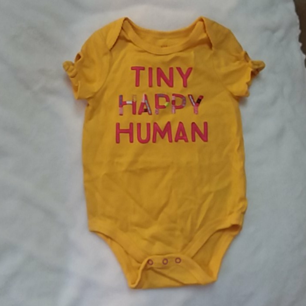 6-9M Onesie Tiny Happy Human
